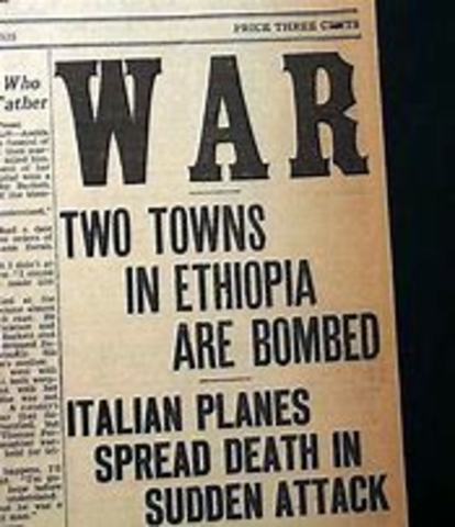 Italy invades ethiopia