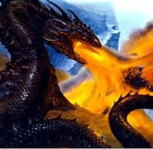 The Dragon's Flames Wound Beowulf