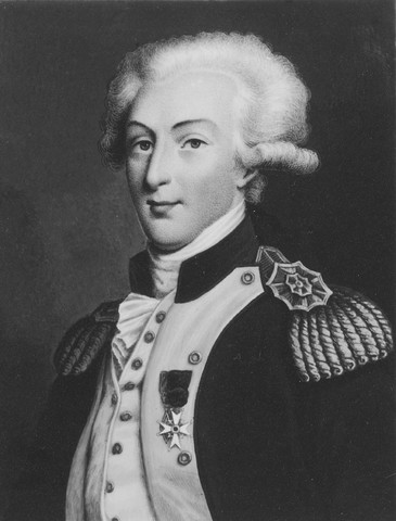 Colonies get help from France / entrace of the Marquis de Lafayette