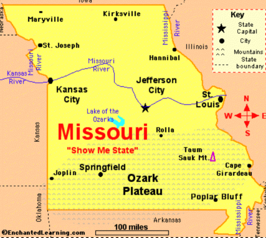 Missouri doesn't make it into the Union