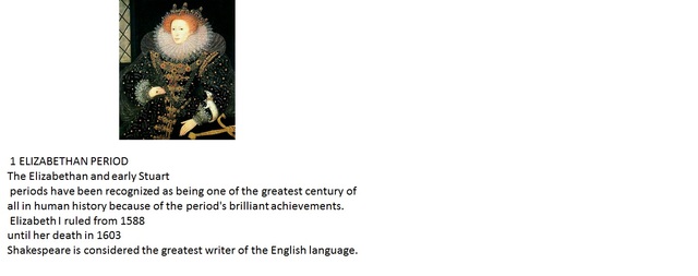 ELIZABETHAN PERIOD