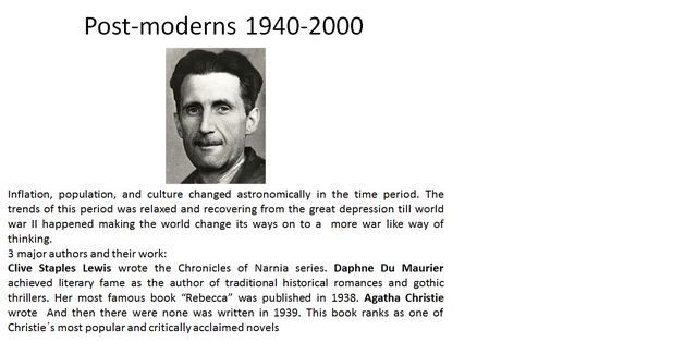 POST-MODERNS 1940-2000