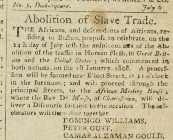 1808	 Congress bans the importation of slaves from Africa.