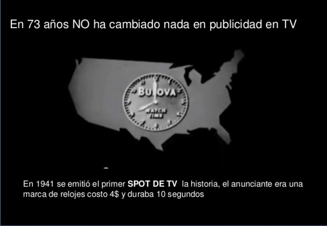 Primer comercial de televisión