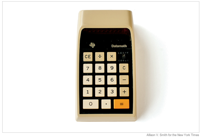 The hand held calculator