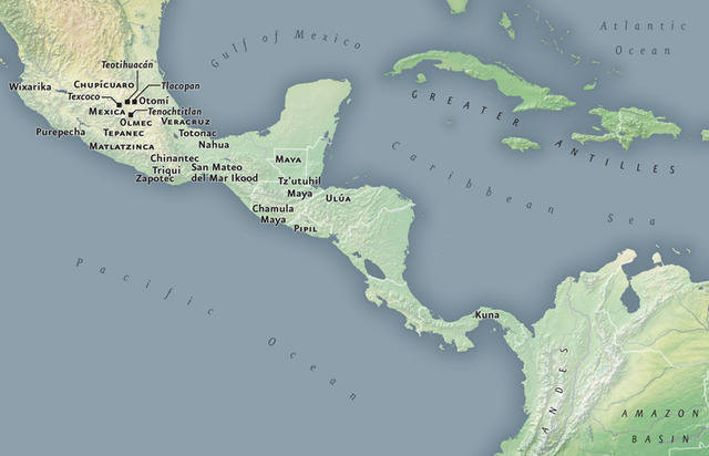 Map of Mesoamerica