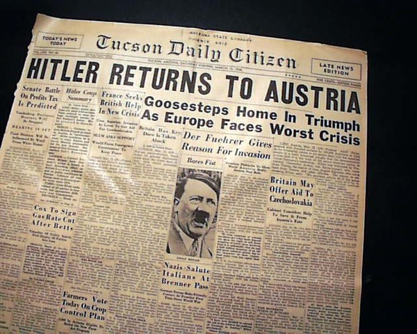 hitler se dirige al frente austrico