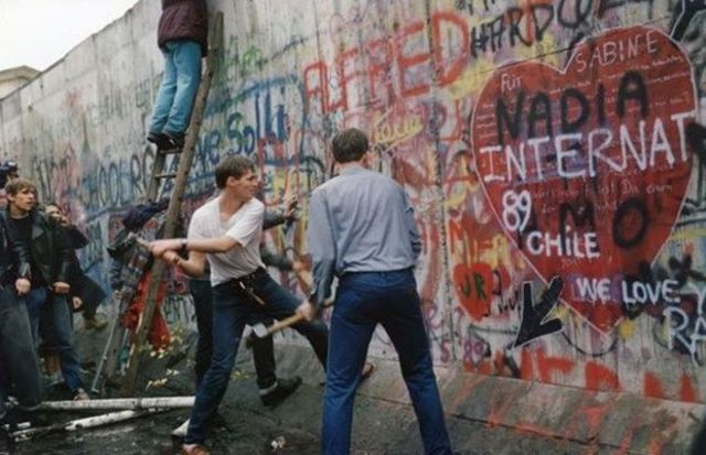 La caída del muro de Berlín