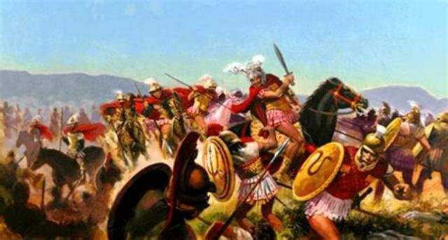 Filipo II derrota a la Liga Helénica en la batalla de Queronea y se convierte en el gobernante de Grecia