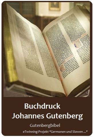 Buchdruck Johannes Gutenberg