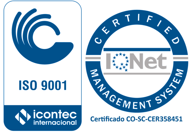 Sello de calidad ICONTEC.