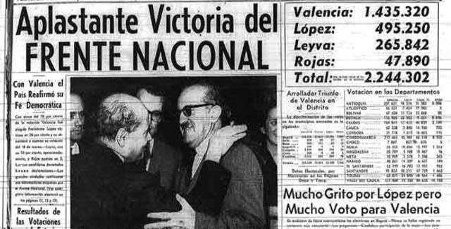 Frente Nacional en Colombia (1958-1974).
