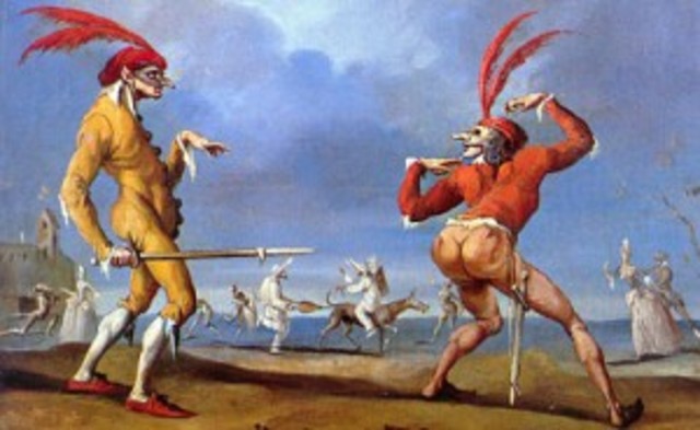 Aparición de la commedia dell'arte