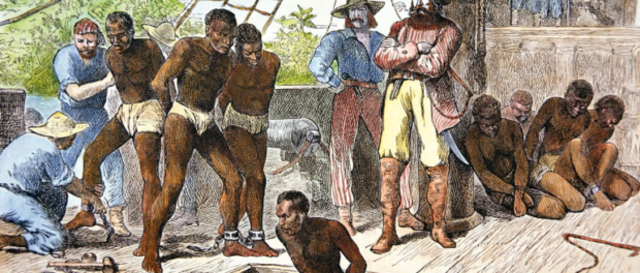 Llegada de esclavos de origen africano