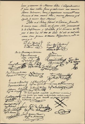 Firma del acta de la independencia