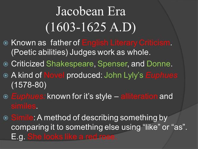 Jacobean Literature