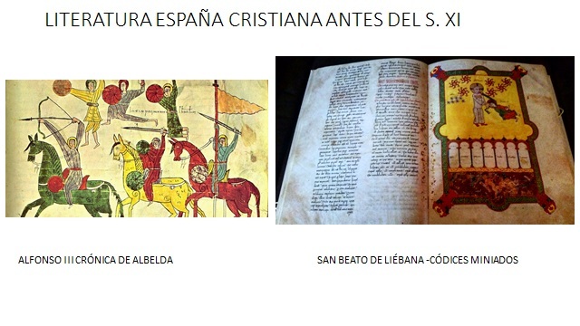 LITERATURA DE LA ESPAÑA CRISTIANA ANTES DEL S XI