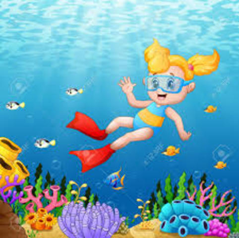 I will go swimming next week