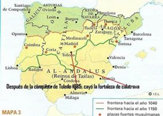 Toma de Toledo en 1085.