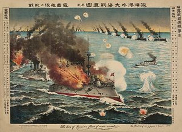 Russia loosing at Port Arthur, Manchuria