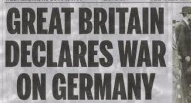 Britain declared war on Germany
