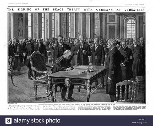 Treaty of versailles is signed