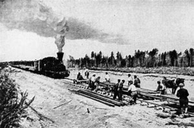 The Trans-Siberian Railway was completed