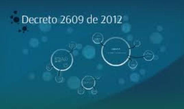 DECRETO 2609 DE 2012