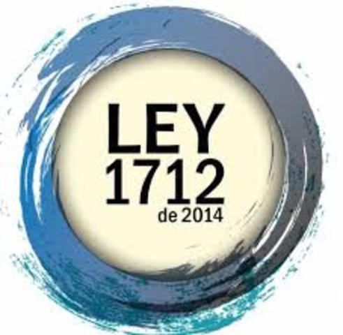 LEY 1712 DEL 2014