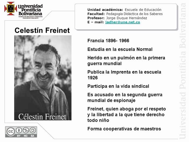 CELESTIN FREINET, REALISTA.