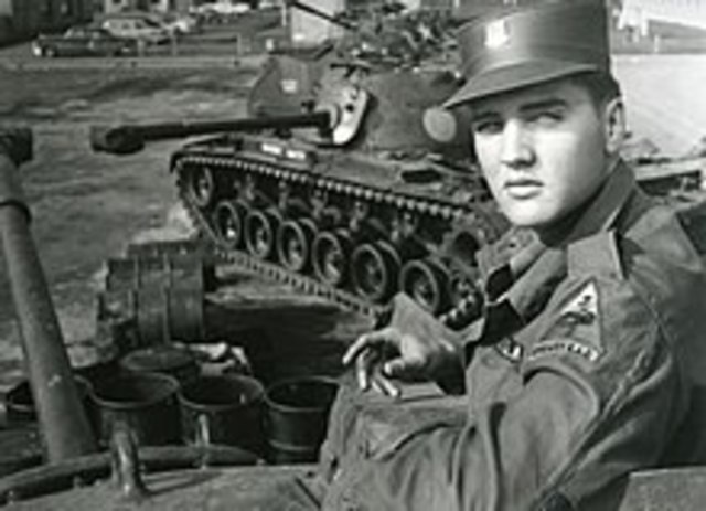 Elvis goes into the Army