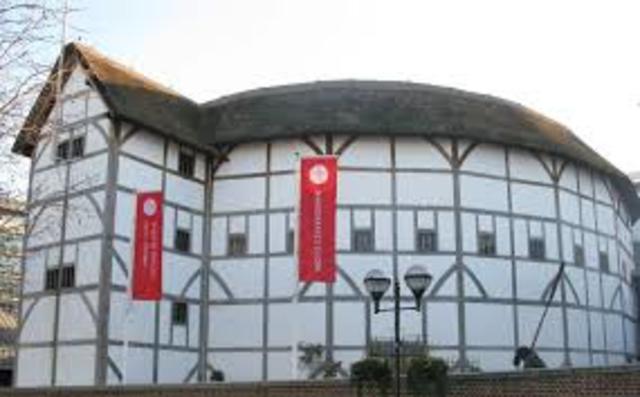 Globe Theatre is built in London