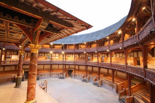 Globe Theatre is built in London