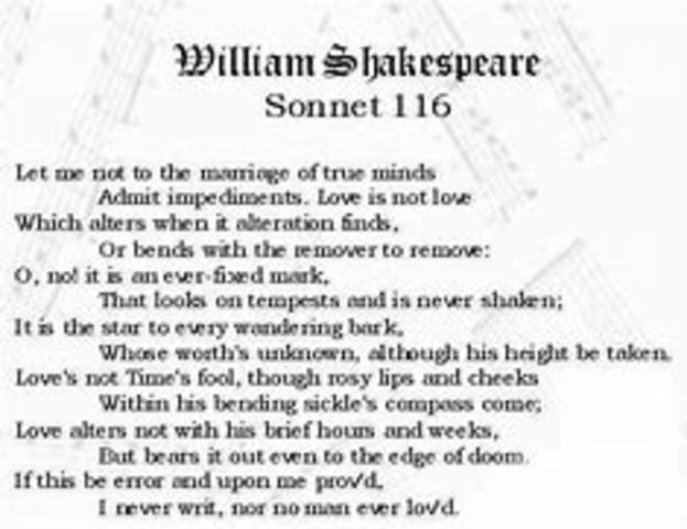 Shakesspeare's sonnets are published