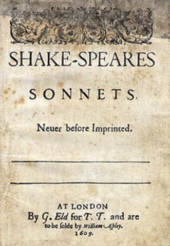 Shakespeare's sonnets are published