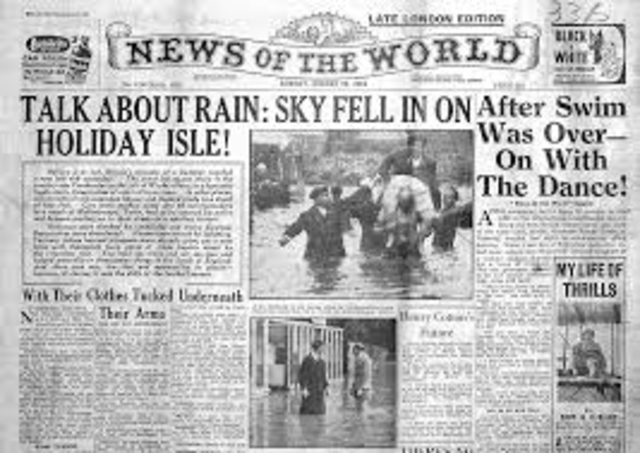 Newspapers are first published in London