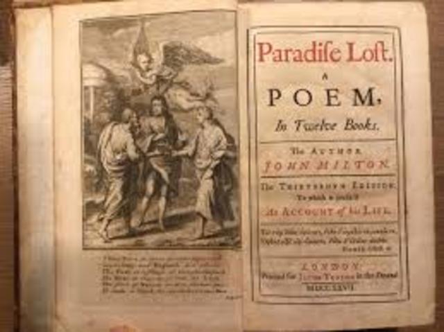 John Milton begins Paradise Lost.