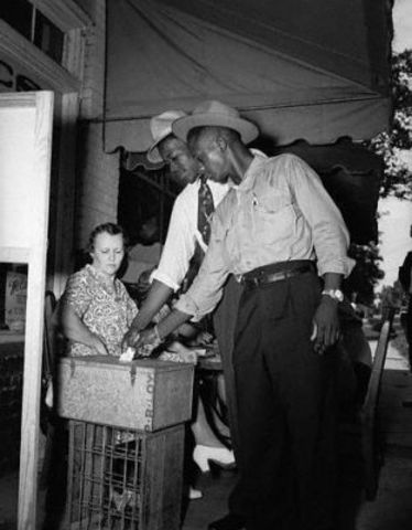 The 15th Amendment is passed. It gives former slaves the right to vote and protects the voting rights of adult male citizens of any race