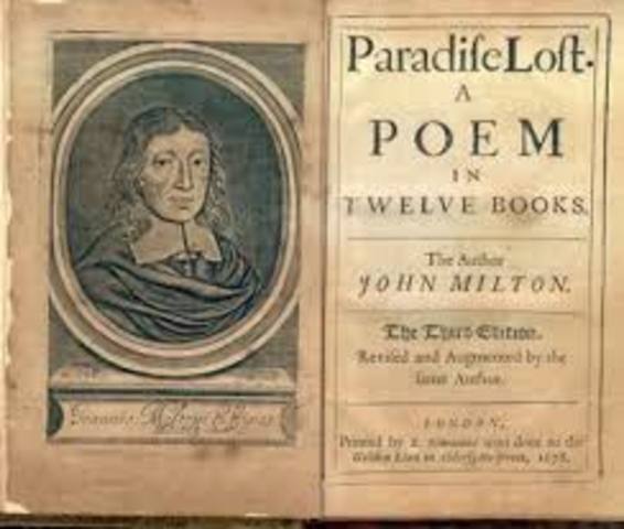John Milton begins paradise Lost