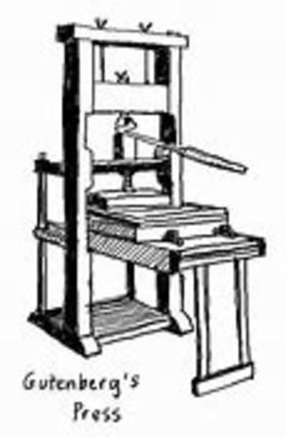 Gutenberg`s printing press