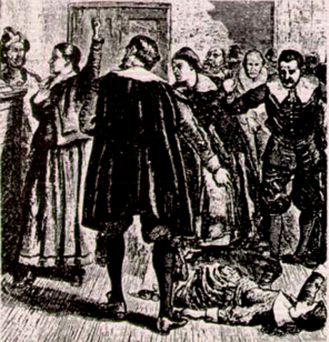 Susannah Sheldon reports that the spirits of Mary English, Bridget Bishop and Giles Corey appeared to her. Bridget Bishop's trial begins, and she is found guilty.