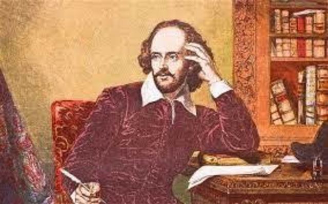 William Shakespeare, the Bard of Avon, is born
