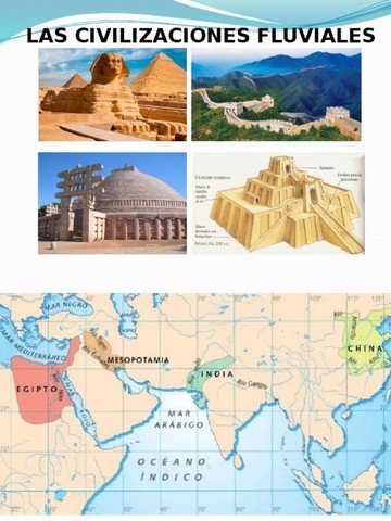 LAS CIVILIZACIONES FLUVIALES (EGIPTO, BABILONIA, INDIA Y CHINA) 2.000 a.c