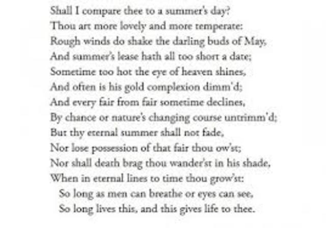 Shakespeare's sonnets are published