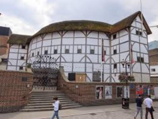 Globe Theatre is built in London