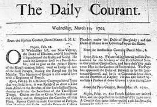 News papers are first published in London