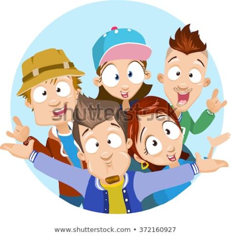 Hanging out with friends for the first time