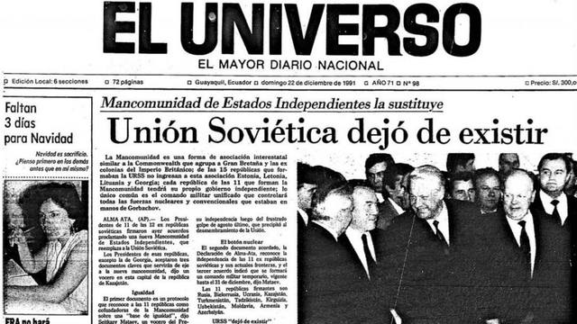 La URSS deja de existir.