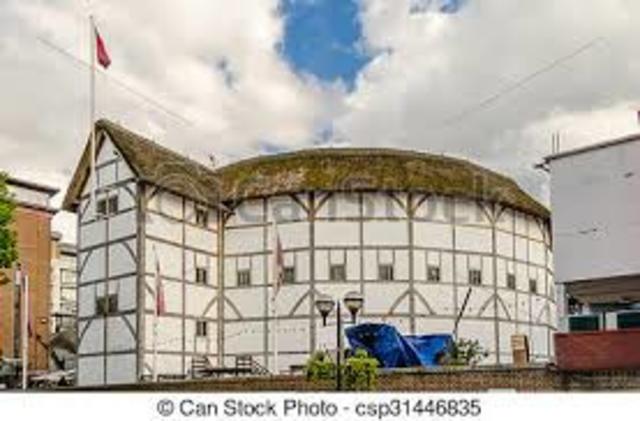 Globe Theatre is built in London