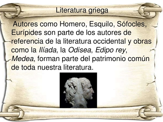 LITERATURA GRIEGA